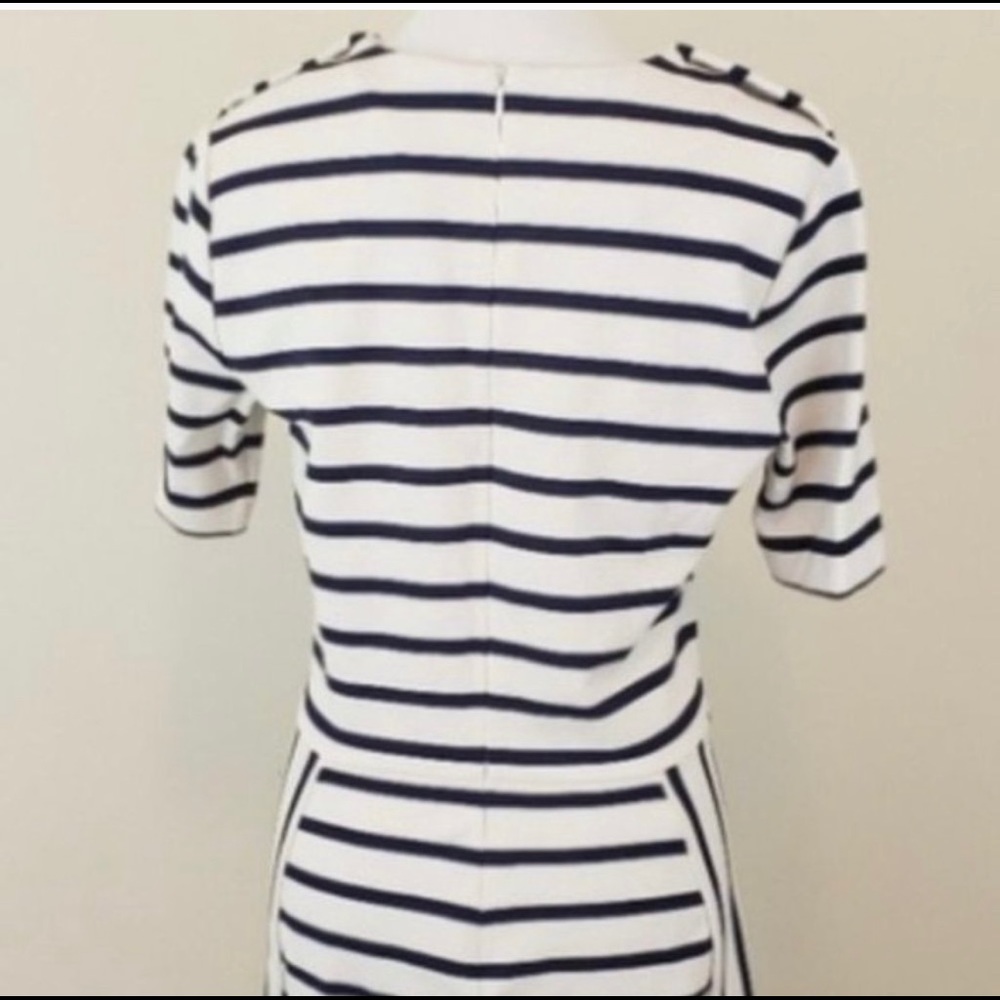 Beautiful Brooks Brothers navy & bone  dress - Picture 2 of 2